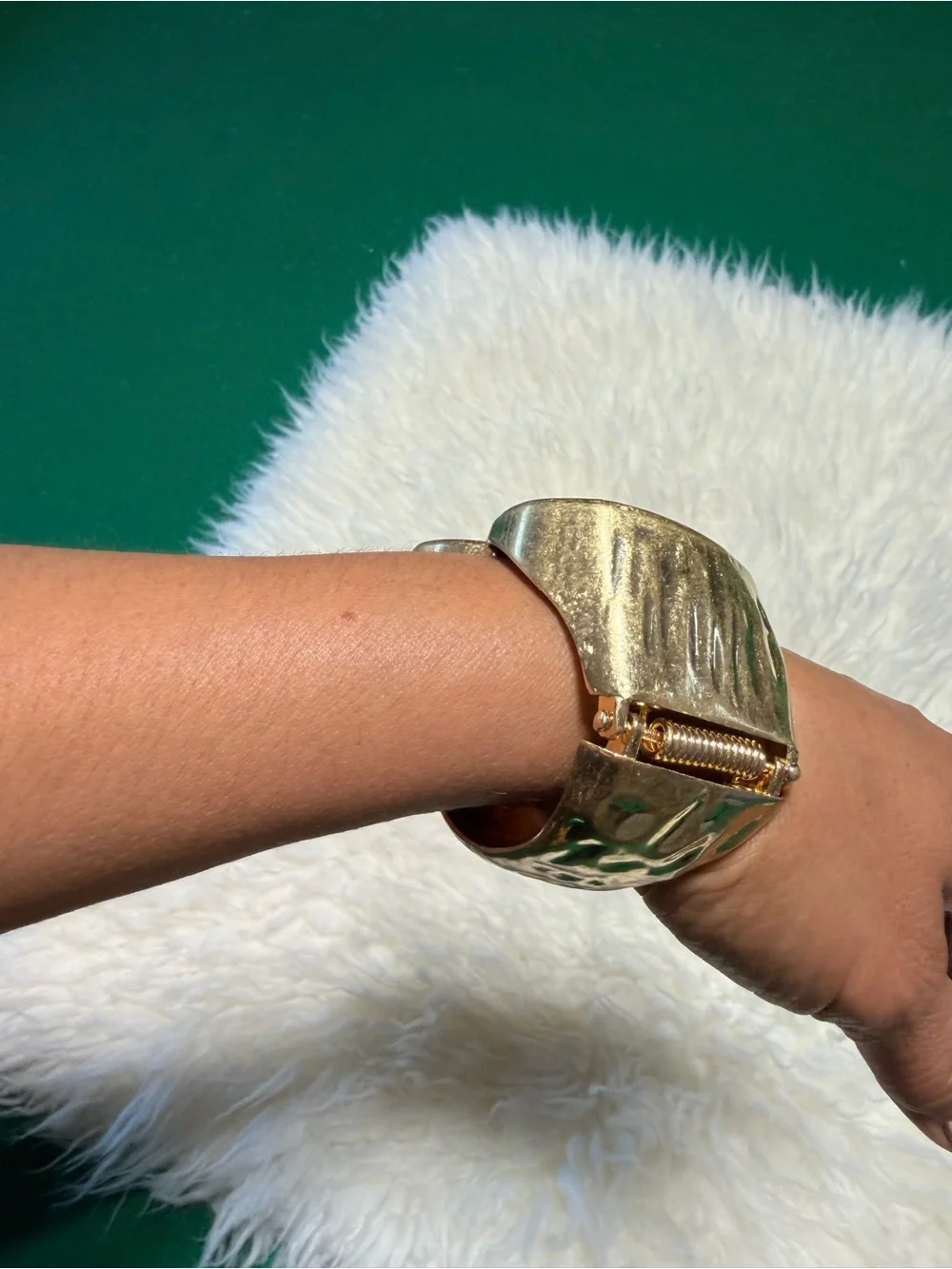 Gold Heart Cuff Bracelet - Women Jewelry
